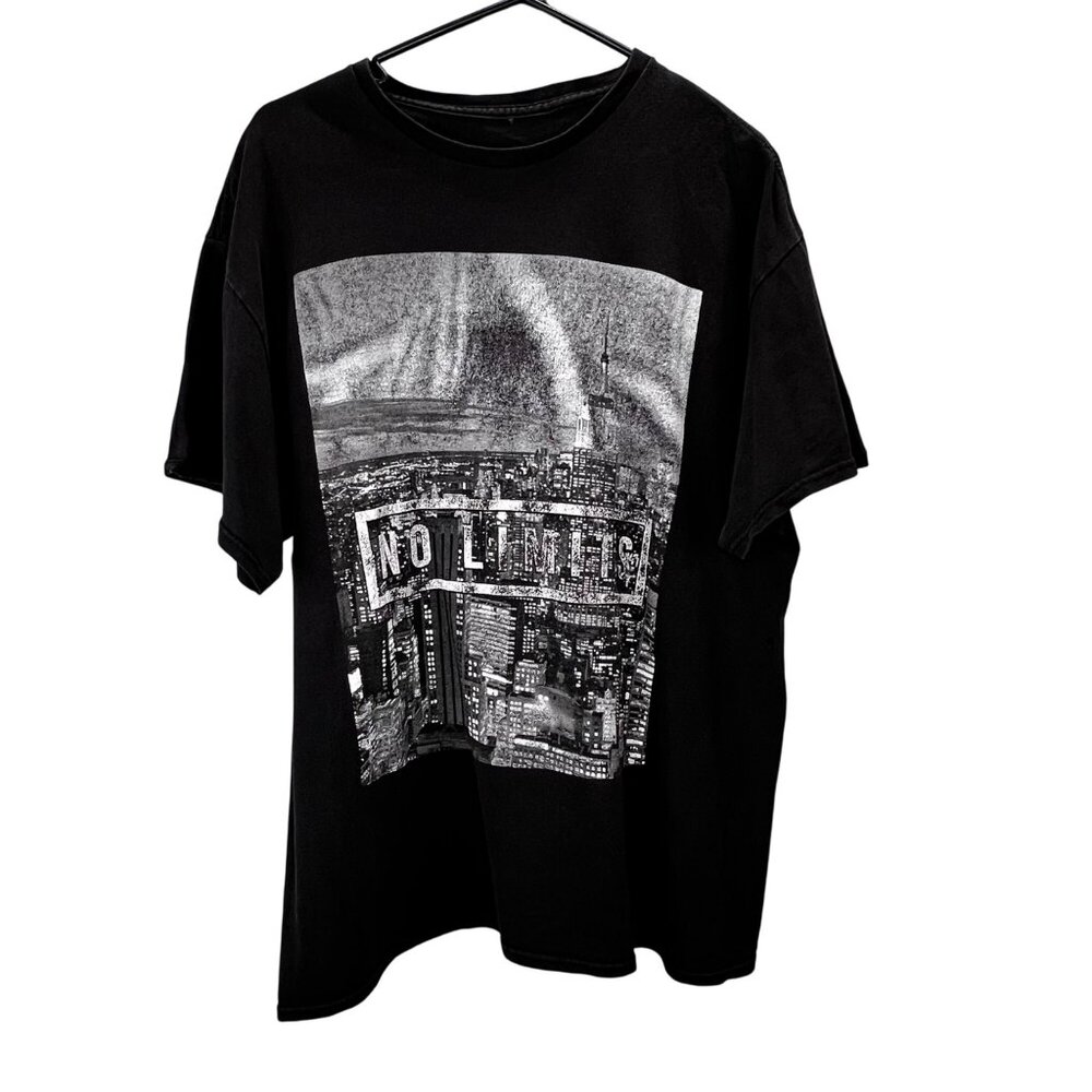 2 Monkeys No Limits New York City T Shirt XL Black Graphic Short Sleeve